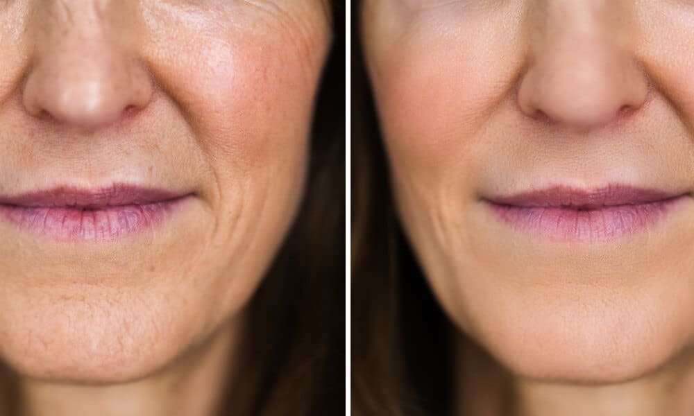 Lines and wrinkles around the mouth can be eliminated through various treatments.