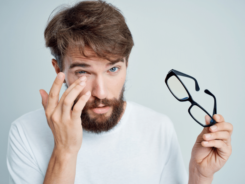 LASIK can correct vision issues that cause symptoms of eye strain.